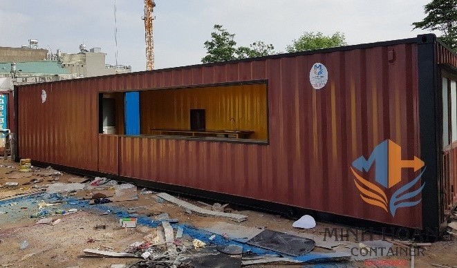 Container quầy cafe 40feet có phòng ngủ - C415